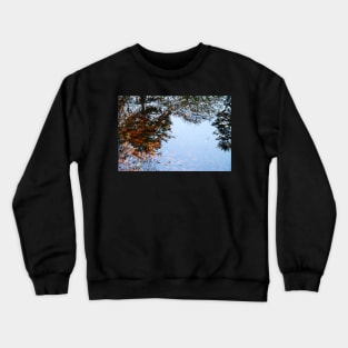 Autumn Lake Water Reflections - Abstract Crewneck Sweatshirt